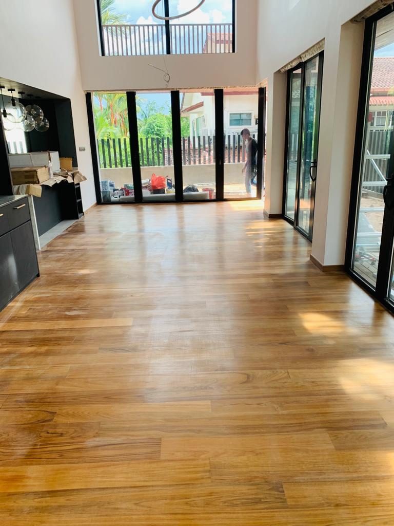Wood floor installation in Singapore — parquet, timber and engineered wood